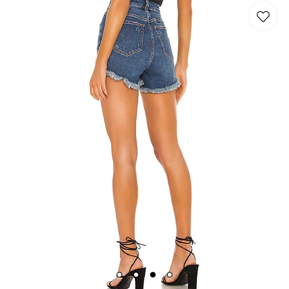 Free people We The Free CRVY high rise button fly distressed shorts. NWT
